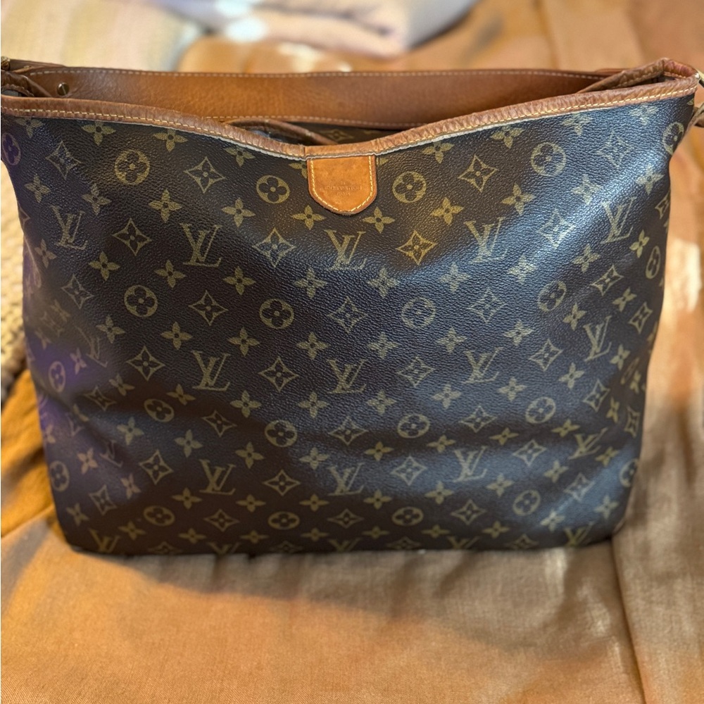 Louis Vuitton Brown and Tan Monogram Bag
